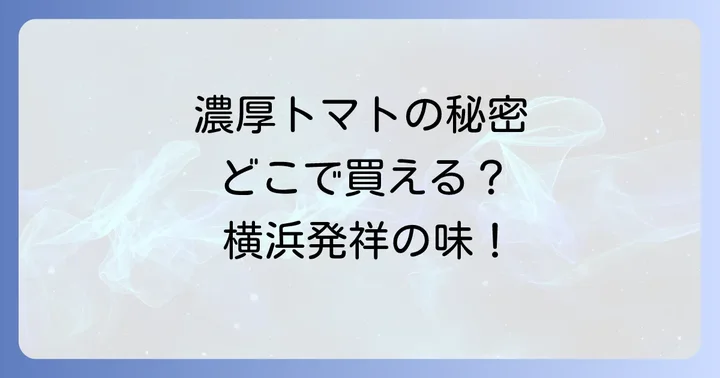 清水屋ケチャップが選ばれる理由とは？こだわりの魅力