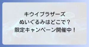 キウイブラザーズぬいぐるみはどこで買える？入手方法と最新キャンペーンを徹底解説！