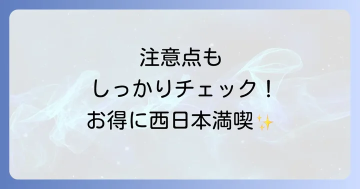 ネクスコ西日本乗り放題ドライブパスの注意点とデメリット