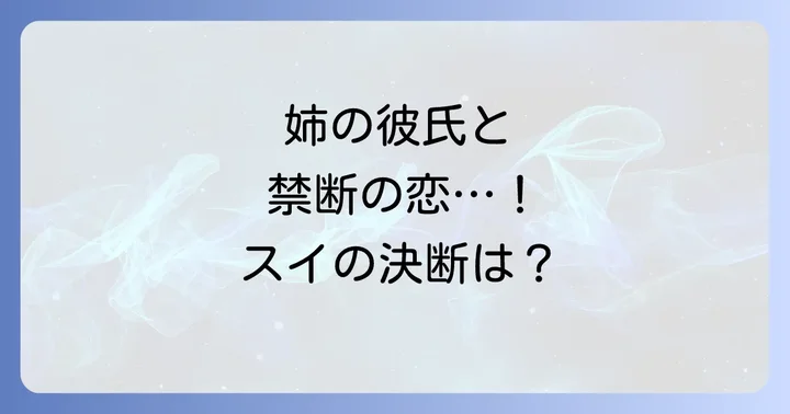『お姉ちゃんの翠くん』とは？作品概要と魅力
