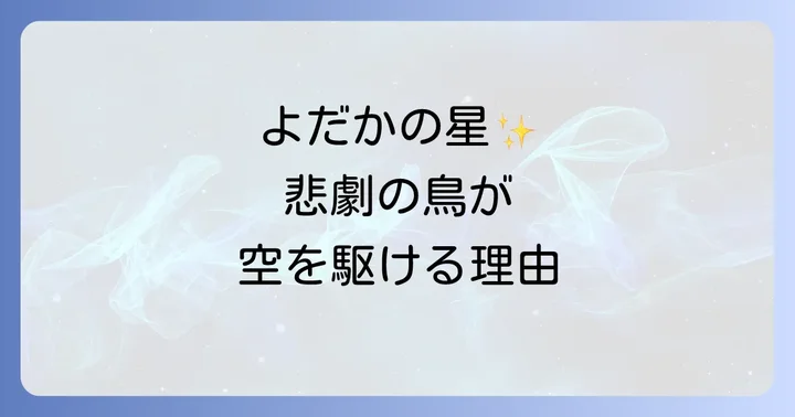 空を駆けるよだか（よだかの星）とは？宮沢賢治が描いた物語の概要