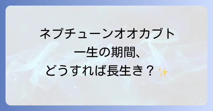 ネプチューンオオカブトの全生涯期間を理解する