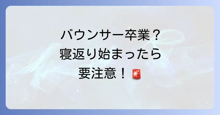 バウンサーを安全に使うための5つの重要ポイント