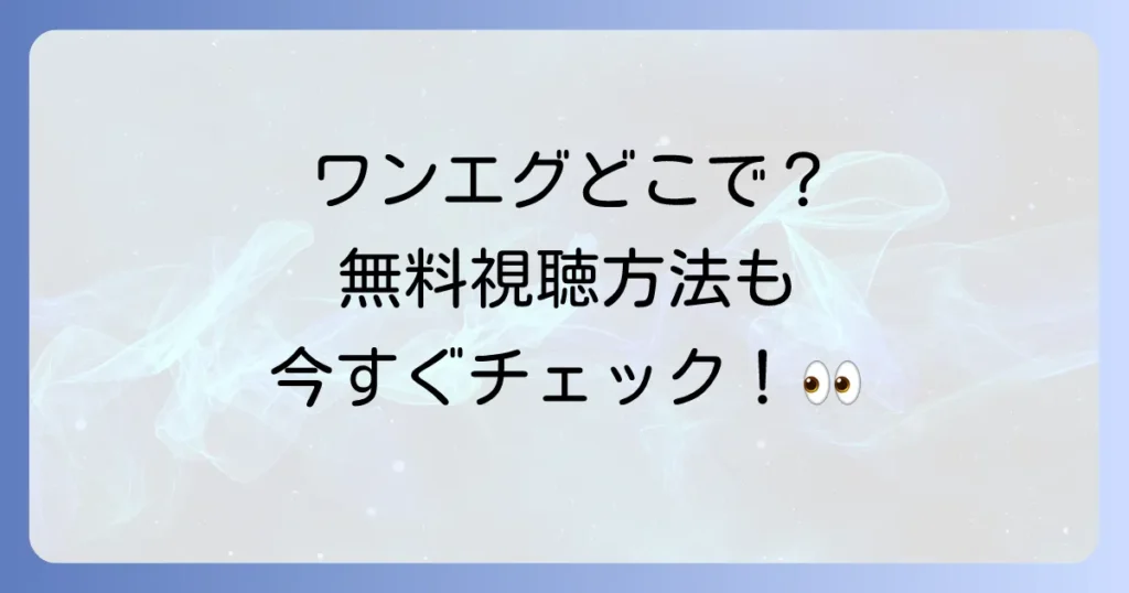 ワンダーエッグプライオリティのネトフリ配信状況はどこで見れる？無料視聴方法も徹底解説！