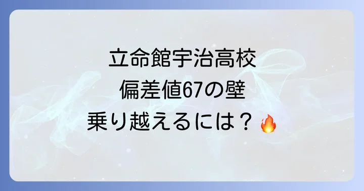 立命館宇治高校の学校生活とリアルな評判