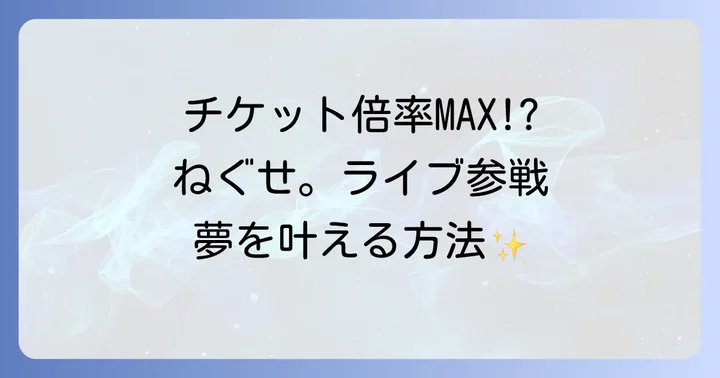 ねぐせ。ライブに関するよくある質問