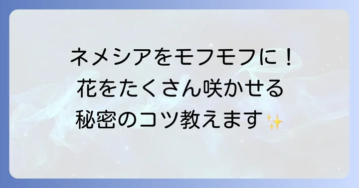 ネメシアモフモフを増やす方法