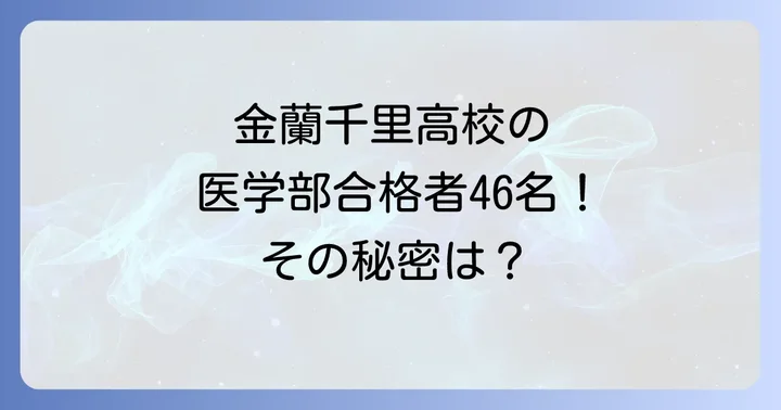 金蘭千里高校の教育特色と学習環境