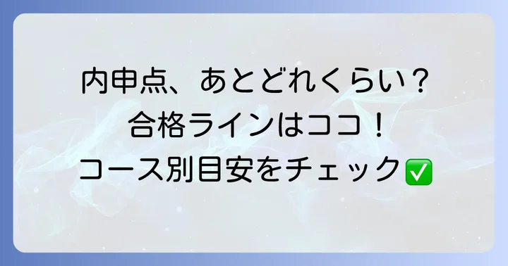 常葉橘高校合格に必要な内申点の目安とコース別詳細