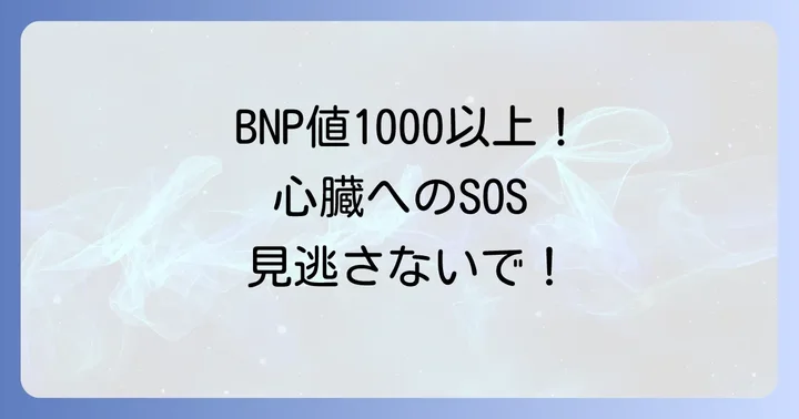 BNP値とは？心臓の健康状態を示す重要な指標
