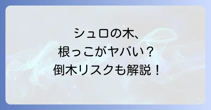 シュロの木の安全な伐採・抜根の進め方