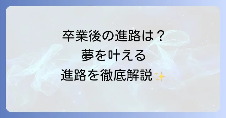 サレジオ高専の卒業後の進路