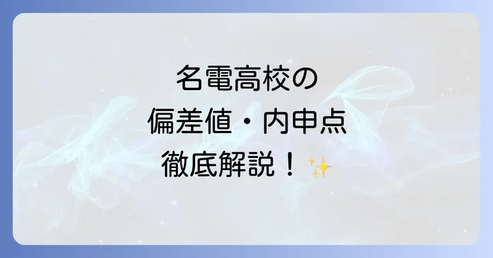 愛知工業大学名電高校の概要と教育理念