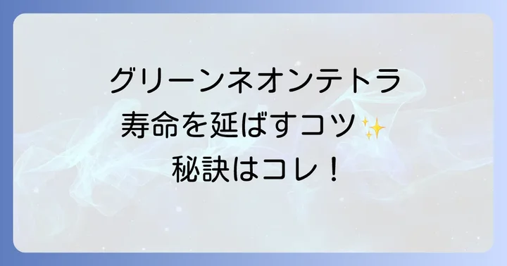 グリーンネオンテトラの繁殖について