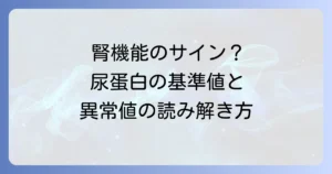 尿蛋白クレアチニン補正値の基準値とは？腎機能のサインを徹底的に解説