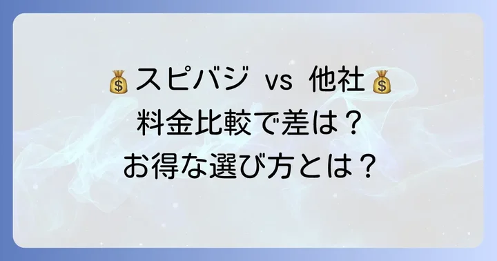 他の英会話サービスとスピークバディの値段を比較