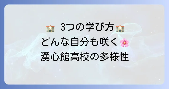 湧心館高等学校の基本情報と多様な課程