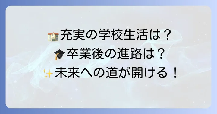 東林館高等学校の学校生活と卒業後の進路