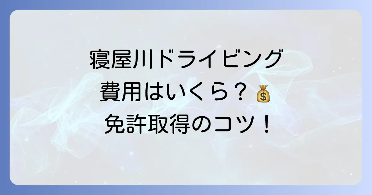寝屋川ドライビングスクールの料金を徹底解説！費用を抑えるコツと学校選びのポイント