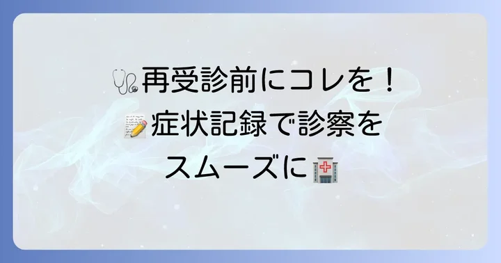 再受診する前に準備しておくべきこと