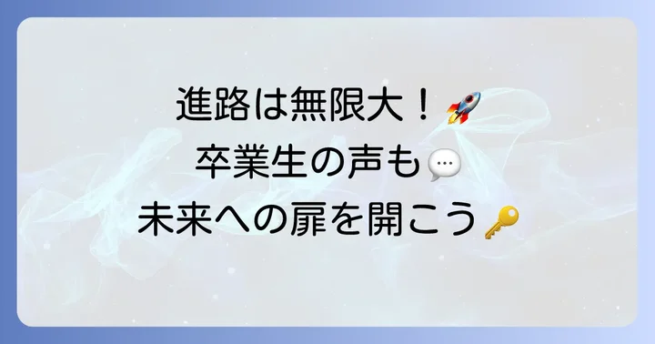 あずさ第一高等学校からの進路：大学進学や就職