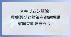 ネキリムシ農薬のおすすめ徹底解説！効果的な選び方と使い方で被害を防ぐ