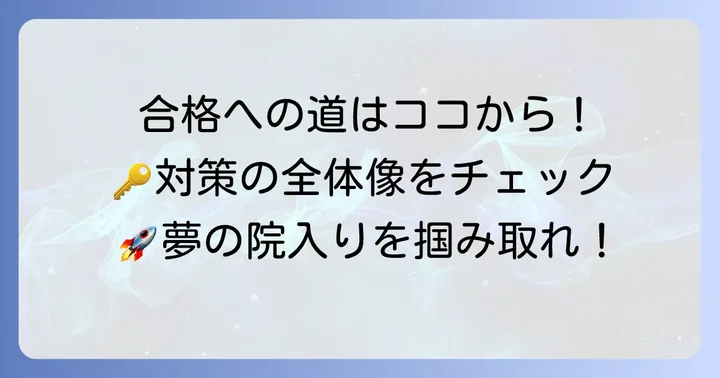 九州大学大学院入試の具体的な対策方法