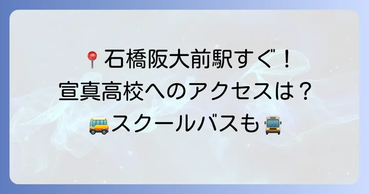 宣真高校へのアクセス方法