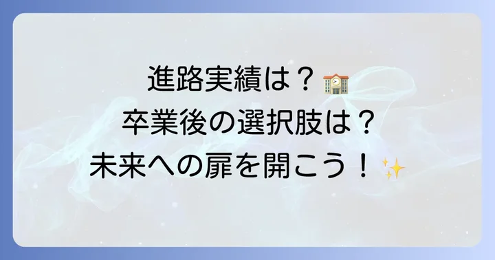 敬愛大学八日市場高等学校の進学実績と卒業後の選択肢