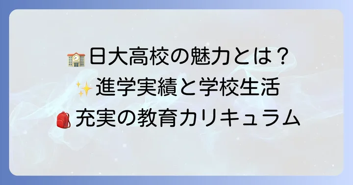 岩瀬日大高校の教育内容と魅力