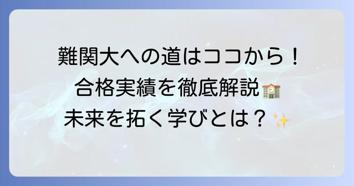 報徳学園中学の進学実績と卒業後の展望