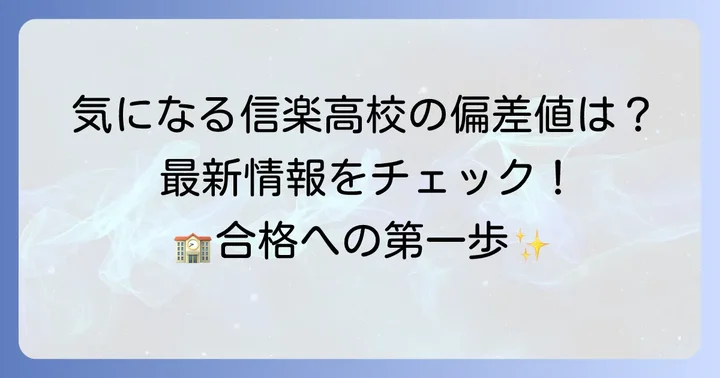 信楽高校偏差値は？最新情報と学校の立ち位置