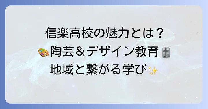 信楽高校の魅力と特色ある教育内容