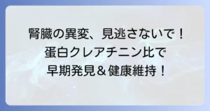 蛋白クレアチニン比の基準値でわかること｜腎臓病の早期発見と健康維持を徹底解説