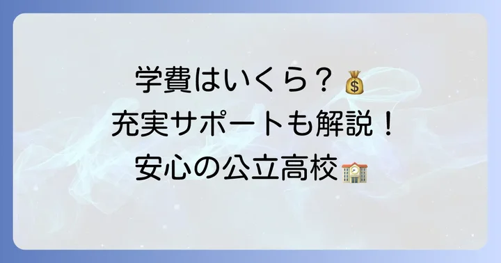 華陽フロンティア高等学校の学費と充実したサポート体制