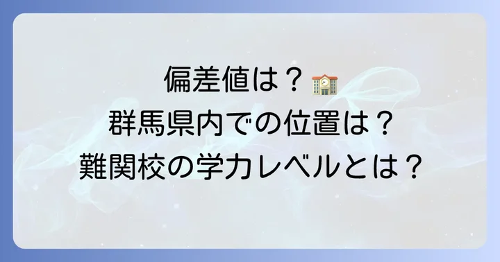 四ツ葉学園中等教育学校の偏差値はどのくらい？