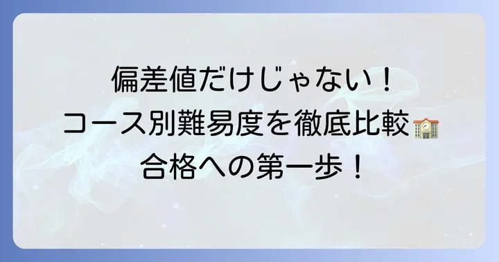 淑徳巣鴨中学の最新偏差値とコース別詳細
