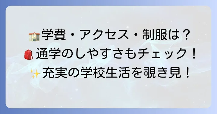 誠和福祉高校の学校生活：学費・アクセス・制服・部活動