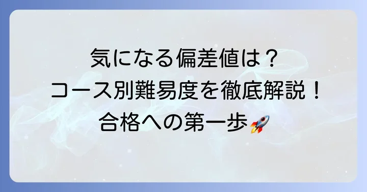 四天王寺東高校の偏差値とコース別の難易度