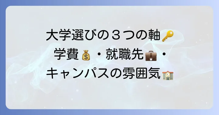 日東駒専レベルの大学選びで重視すべきポイント