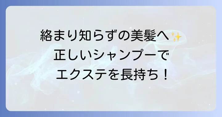 プルエクステを長持ちさせる正しいシャンプーの仕方