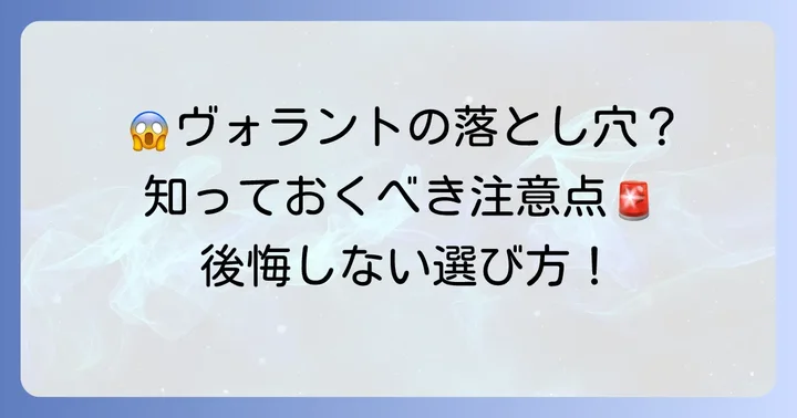 購入前に知っておきたい！サムソナイトヴォラントの気になる点・注意点