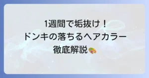 1週間で落ちるヘアカラーはドンキで！理想の髪色に近づく選び方から使い方まで徹底解説
