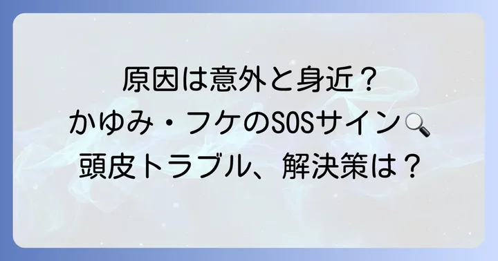 女性の頭皮のかゆみ、その原因を知る