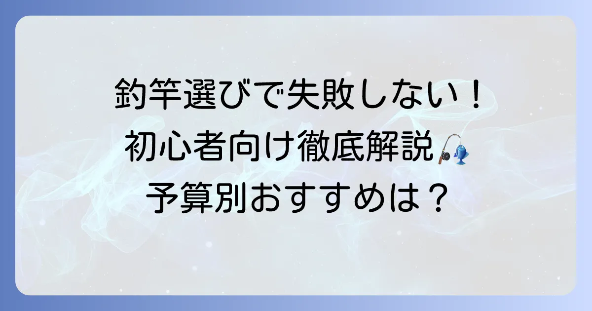 釣竿の値段、初心者必見！失敗しない選び方と予算別おすすめを徹底解説