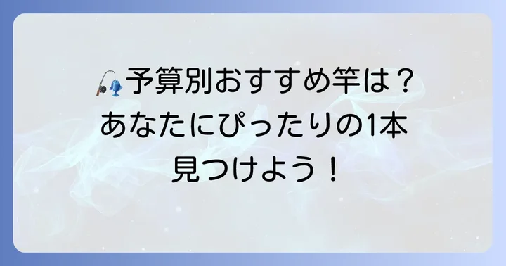 予算別！初心者におすすめの釣竿と選び方