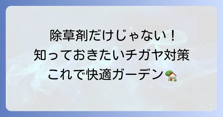 除草剤以外のチガヤ対策も知っておこう
