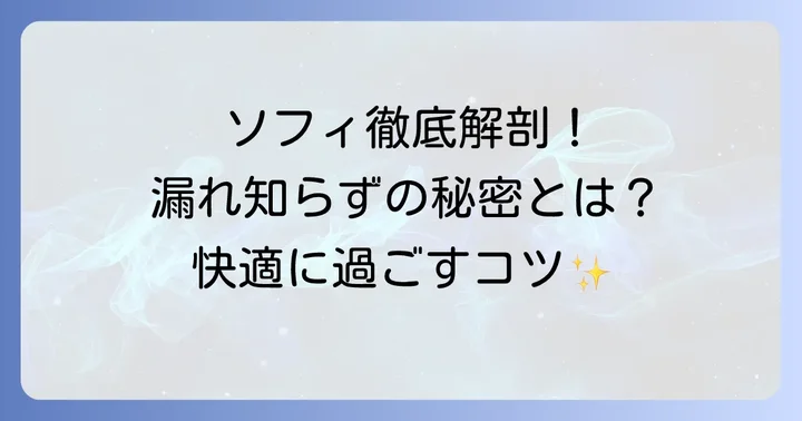 ソフィサニタリーショーツの魅力と特徴を徹底解説