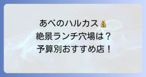 あべのハルカスでランチを安く楽しむ！絶景も叶うおすすめ店と予算別選び方