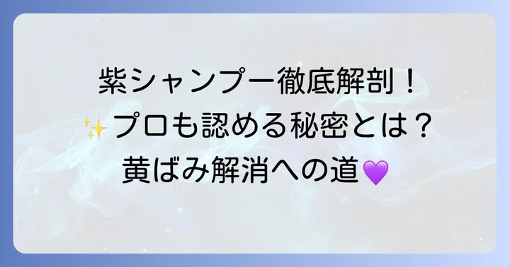 フィヨーレ紫シャンプーとは？人気の理由と基本情報